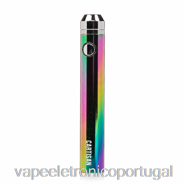Vape Eletrônico Cartisan Botão Vv 1300 510 Bateria Arco-íris